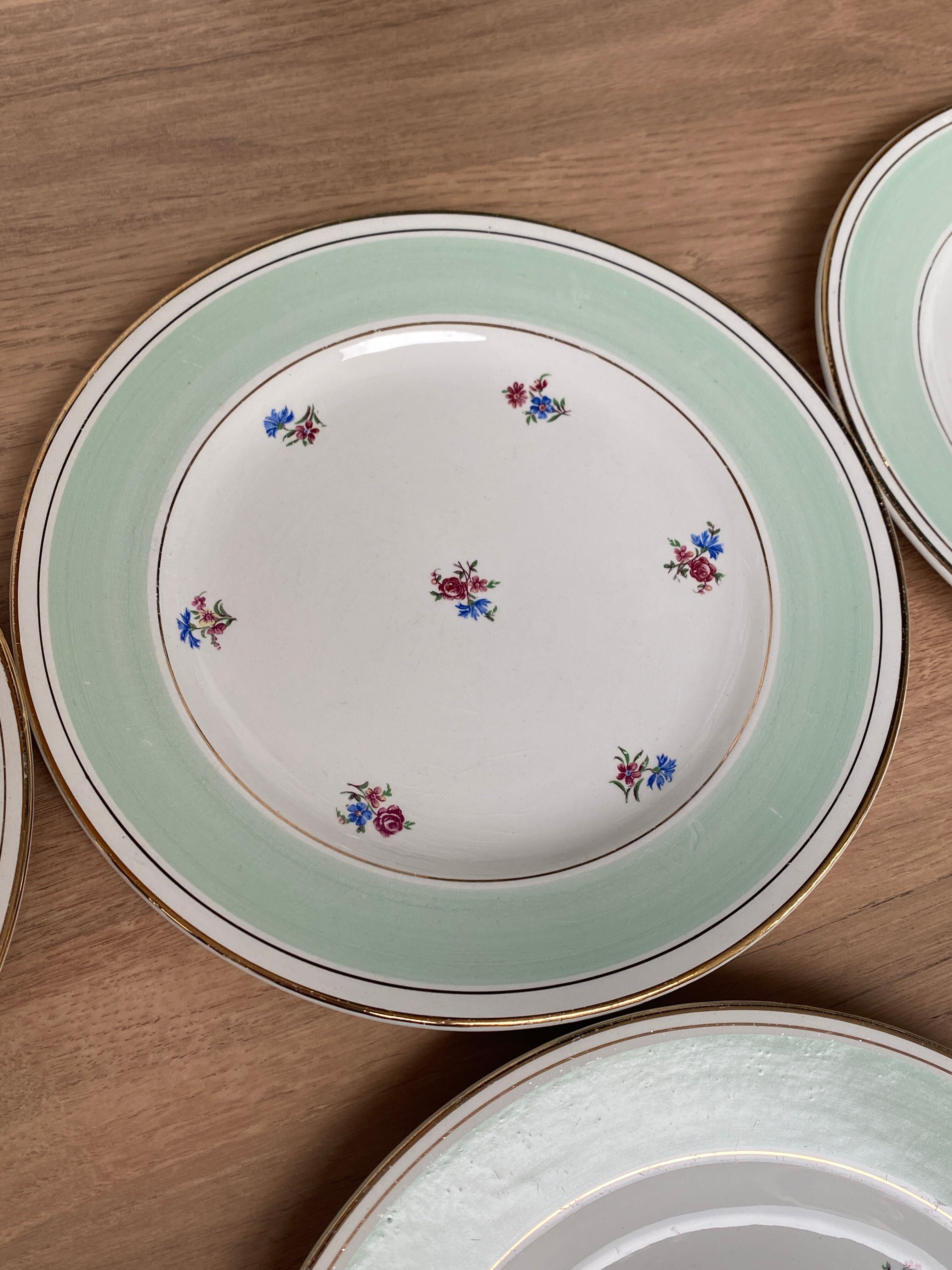 Set of 6 flat plates l'Amandinoise