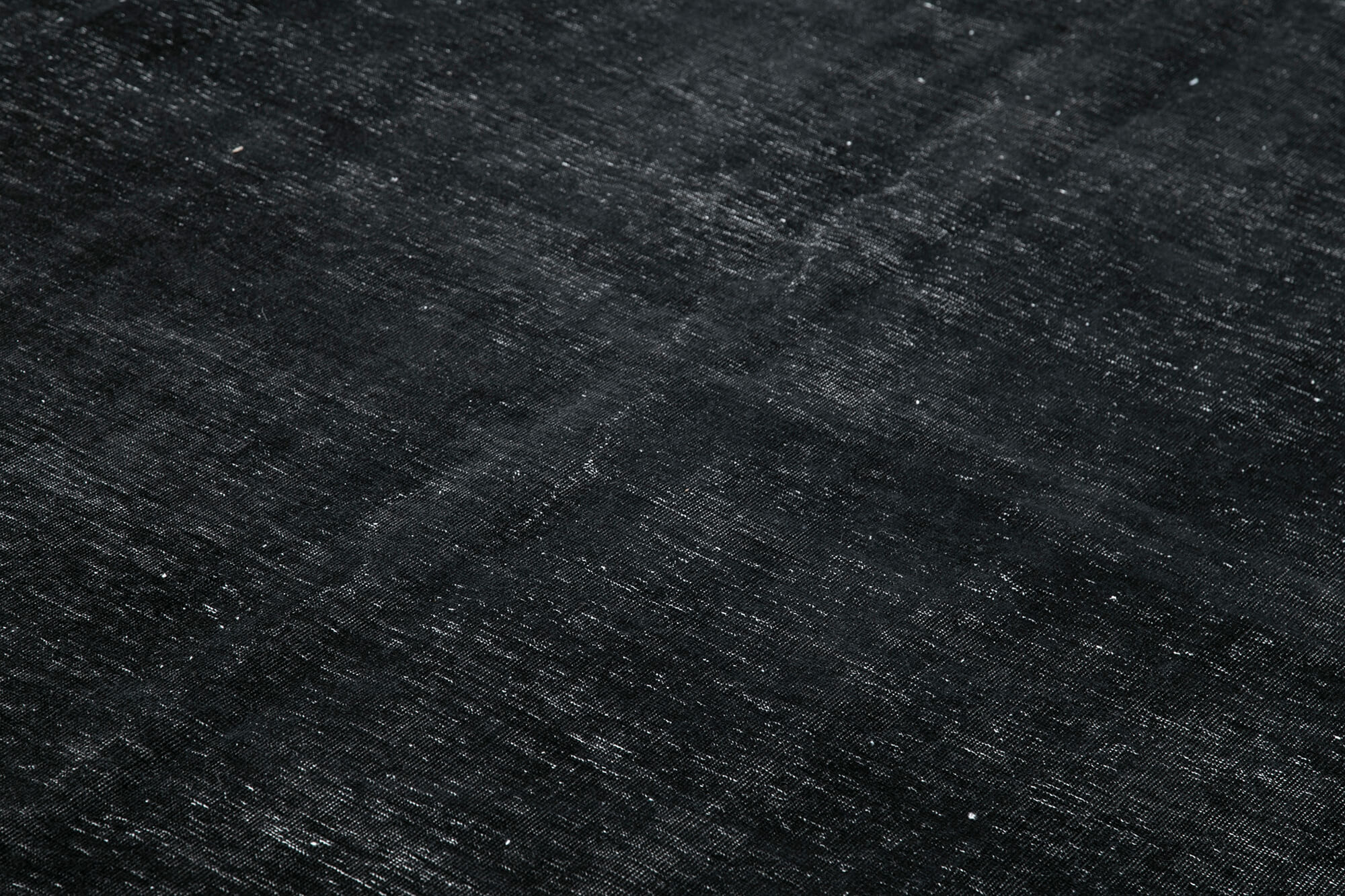 Hand-Knotted Oriental Overdyed 290 cm x 391 cm Black Wool Carpet