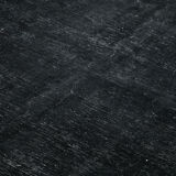 Hand-Knotted Oriental Overdyed 290 cm x 391 cm Black Wool Carpet