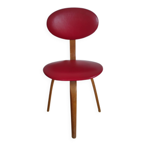 Chaise vintage Bow-Wood - rouge
