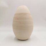 White egg vase