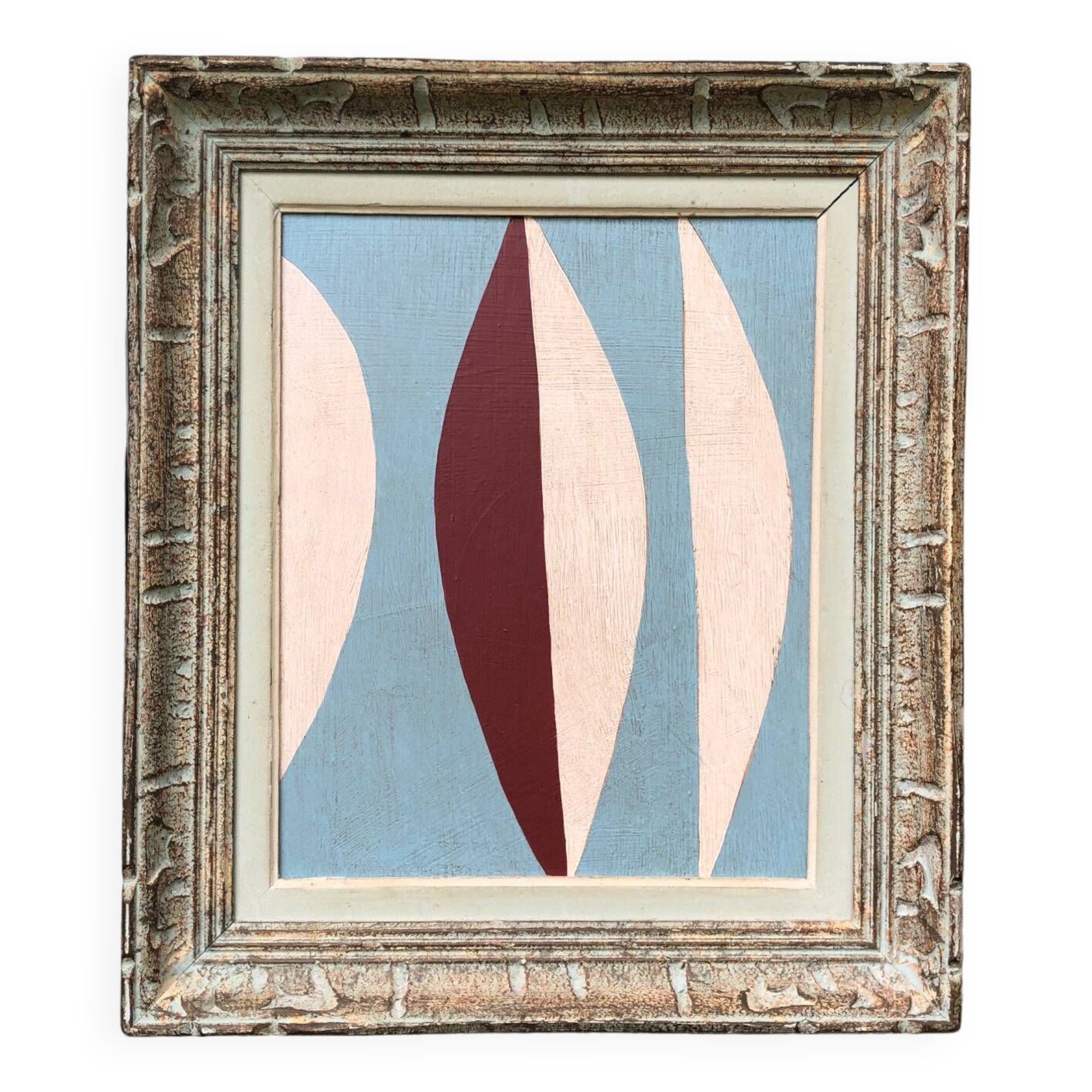 Abstract painting on panel