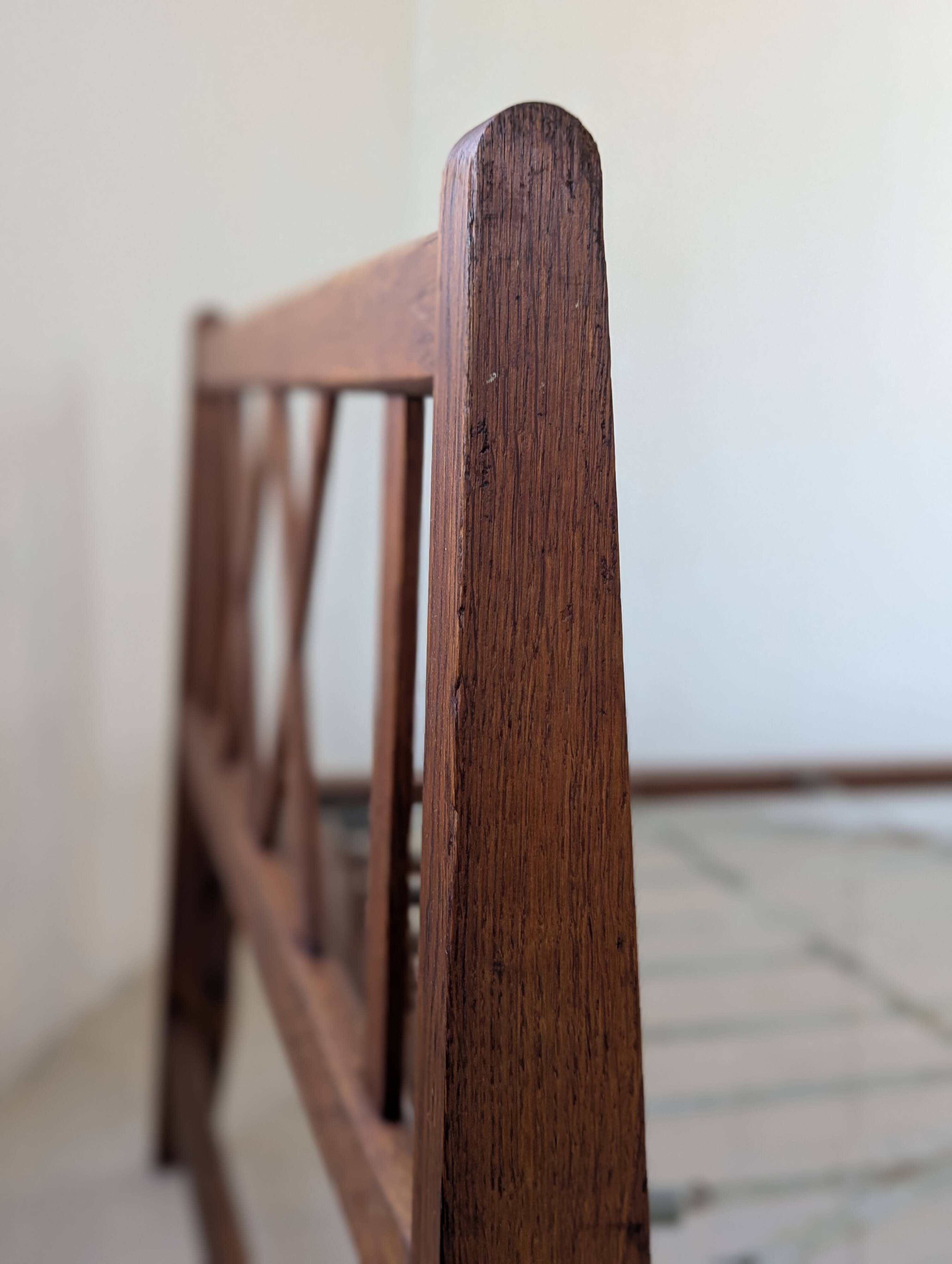 Bed, daybed, style reconstruction, in oak, 1950s.