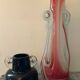 Two vintage ear vases made of Murano glass.