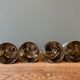 Set of 4 hand-painted stainless steel cups