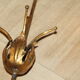 Golden floral wall lamps