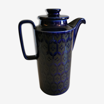 Art deco style coffee maker midnight blue