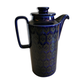 Cafetière haute style art déco bleu nuit