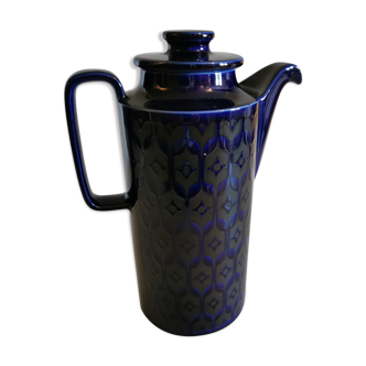 Art deco style coffee maker midnight blue