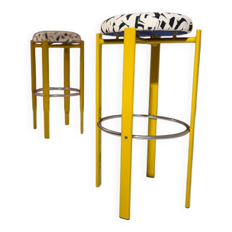 Pair of vintage bar stools from around 1980.