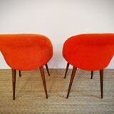 Pair of chairs 70's "moumoute"