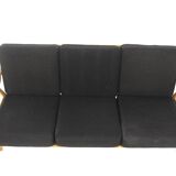 Scandinavian 3-seater sofa "Cigar chair GE 240" Hans J. Wegner, Denmark, 1960