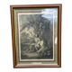 Tableau reproduction engraving old The Prayer