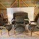 Salon complet: 1 canapé et 3 fauteuils 19ème