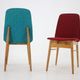 1960s set of 6 ash dining chairs, Czechoslovakia