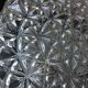 Vintage structured glass round ceiling lamp 60s-70s