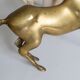 Vintage golden brass horse