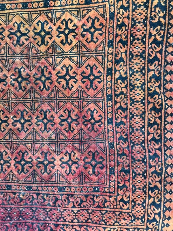 Tapis vintage turkmen afghan 105x152 cm
