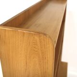 Scandinavian elm bookcase, Swedish modern, Sweden, 1940