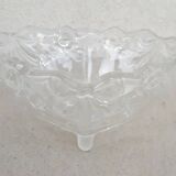 Heart shaped glass bowl