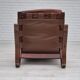 Années 1970, design scandinave, chaise longue, état d'origine, cuir, bois courbé.