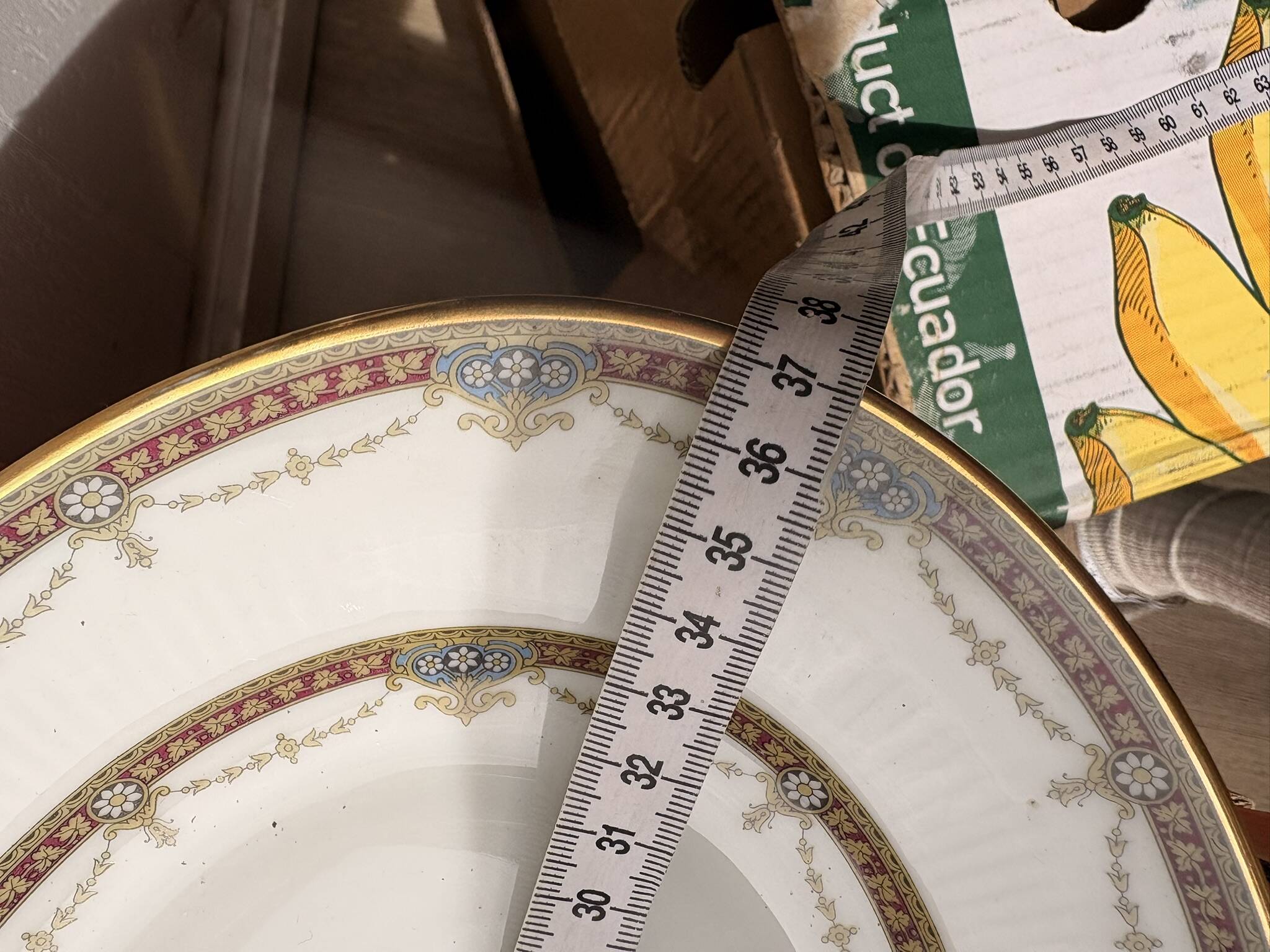 Lot 2 Plat Ovale Porcelaine Limoges Harreau Bord Godronné Style Néo Classiq