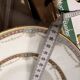 Lot 2 Plat Ovale Porcelaine Limoges Harreau Bord Godronné Style Néo Classiq