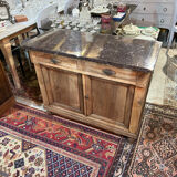 Parisian sideboard in walnut marble top