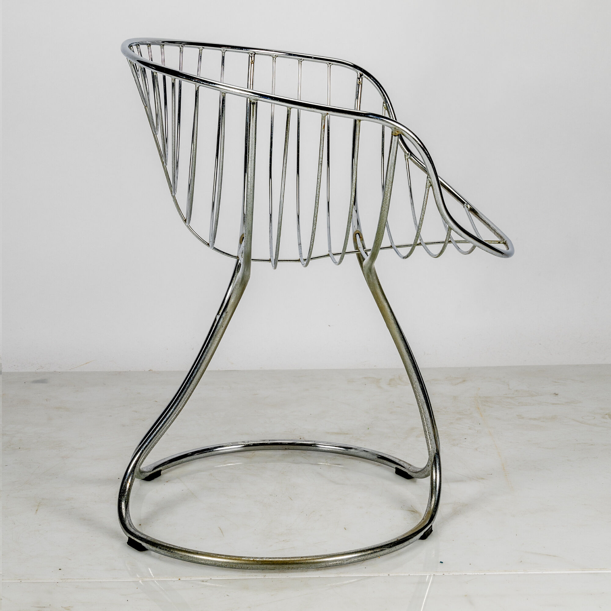 Chaise pan am chromée par Gastone Rinaldi pour rima