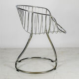 Chrome pan am chair by Gastone Rinaldi for rima