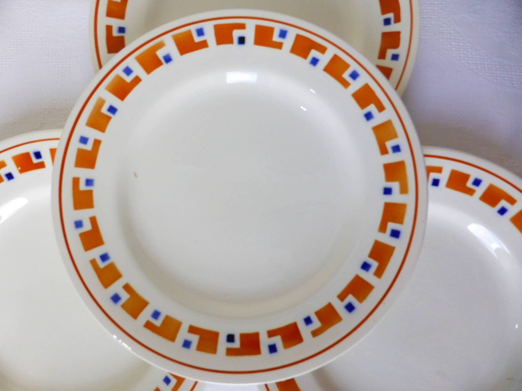 4 flat plates in iron earth of the Salins model Lucette 210804