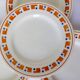 4 flat plates in iron earth of the Salins model Lucette 210804