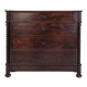 19th century walnut chest of drawers