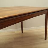 Table en palissandre, design danois, années 1970, production : Danemark