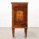 Antique neoclassical bedside table in maple, Italy, 18th century.