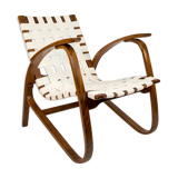 Art deco armchair by Jan Vanek, 1930s, restored