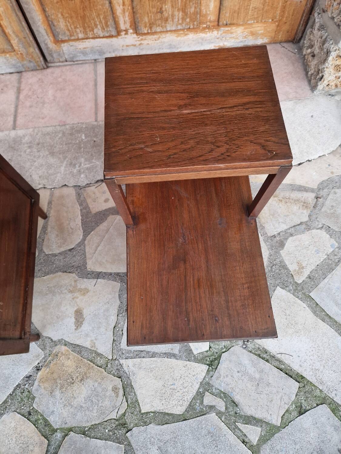 2 bedside tables from the 1950s