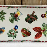 Ravier earthenware tray Gien Noel