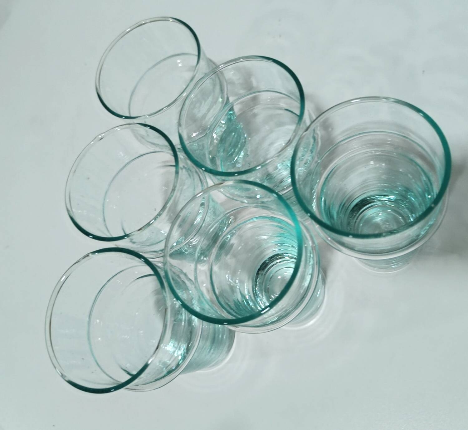 Set of 6 Beldi glasses in recycled glass 31cl/13cm H