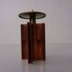 Vintage German Brutalist Candleholder in Copper and Brass, 1960s
