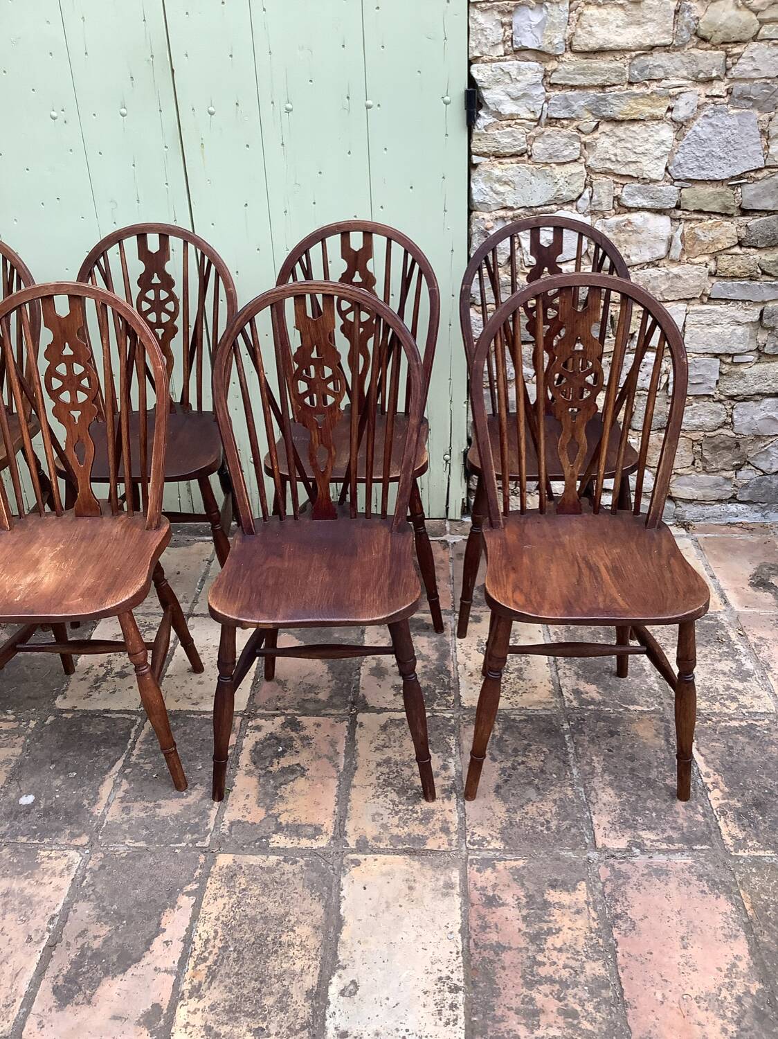 8 Windsor chairs