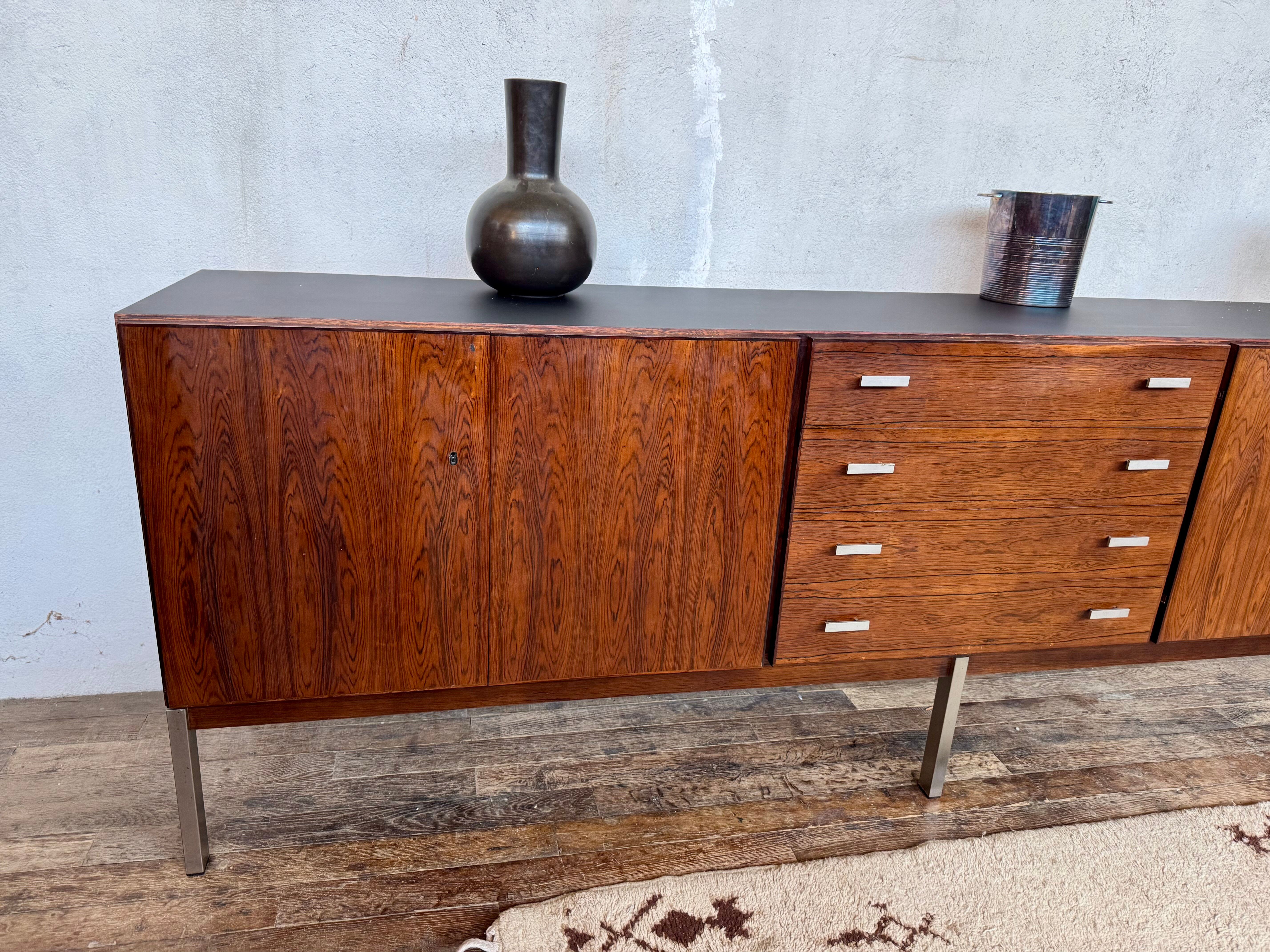 Vintage rosewood sideboard 250 cm long