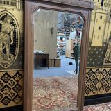 Art Deco mirror in restored walnut