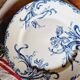Lot de 6 assiettes plates terre de fer dépareillées