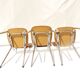Lot  de 3 chaises  formica couleur  bois