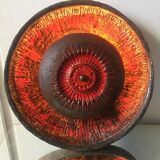 Danish cersmic stoneware 1960 wall lamp