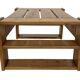 Vintage Coffee Table Pine Wood Design 1970s Coffee Table