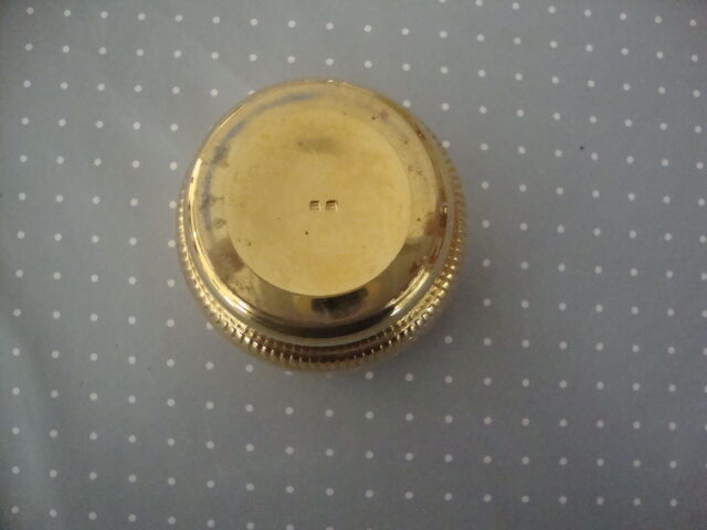 Sugar bowl and its vintage crab claw in gilded metal (2 hallmarks) vermeil or gold plated?