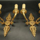 Paire d'appliques aux palmettes style empire