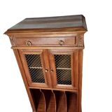walnut music cabinet, filing cabinet